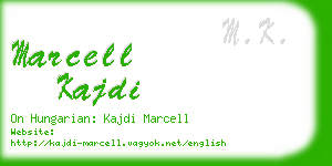 marcell kajdi business card